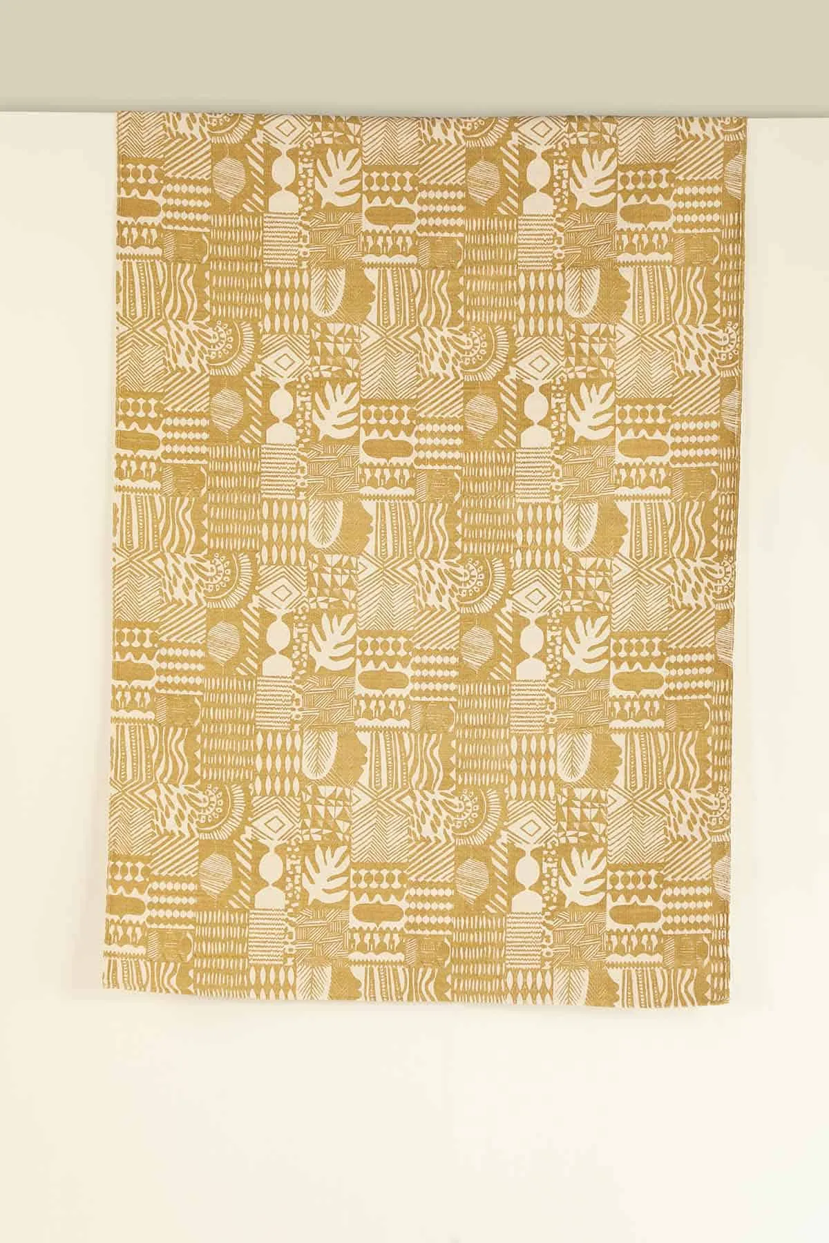 Patchwork Printed Rug (Sand Beige)