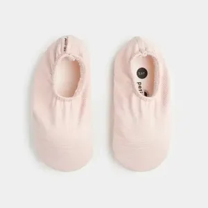 Petit Lem Ribbed Rose Swim Slippers