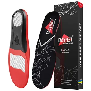 Plantar Fasciitis Arch Support Insoles for Men and Women Shoe Inserts - Shoe insoles women - Flat Feet - Running Athletic Gel Shoe Insoles - Orthotic insoles for Arch Pain High Arch - Boot Insoles