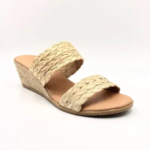 Raffy - The Raffia 2 Band Espadrille in Natural