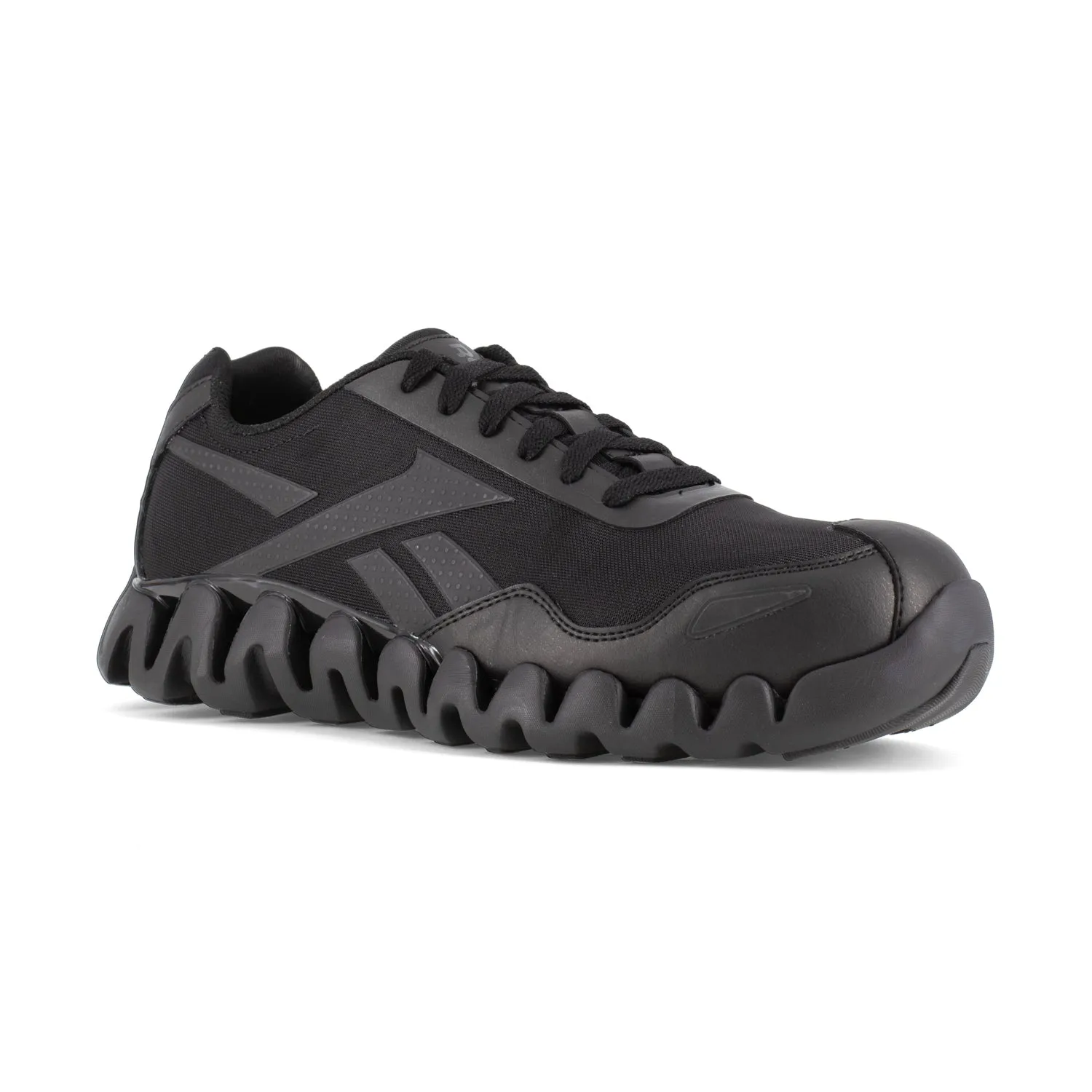 Reebok Womens Black Mesh Work Shoes Zig Pulse Athletic CT