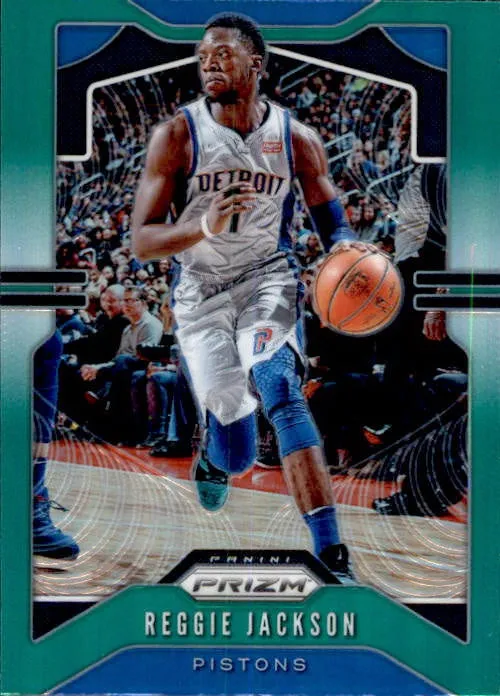 Reggie Jackson, 2019-20 Prizm Basketball GREEN Refractor