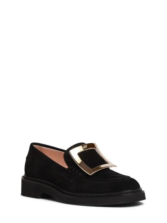 Roger Vivier   25mm Viv Rangers suede loafers 