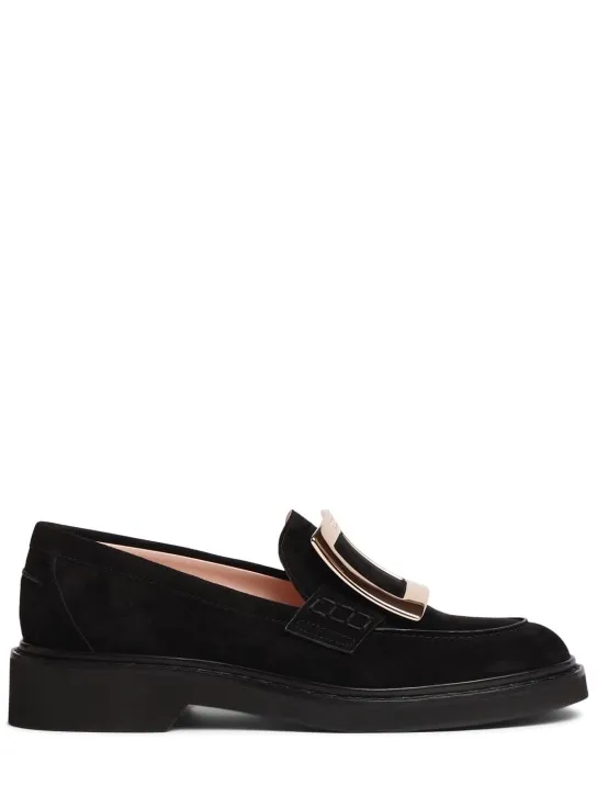 Roger Vivier   25mm Viv Rangers suede loafers 