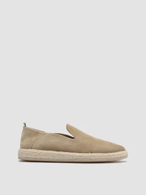 ROPED 002 - Brown Suede Slip ons