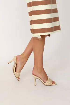 SALE - Whitney Woven Raffia Heel