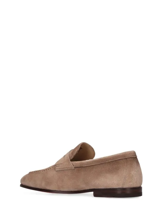 Santoni   Door suede loafers 