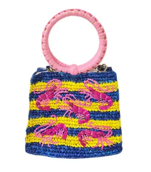 Shelly In Shrimp Handbag Yellow/Blue