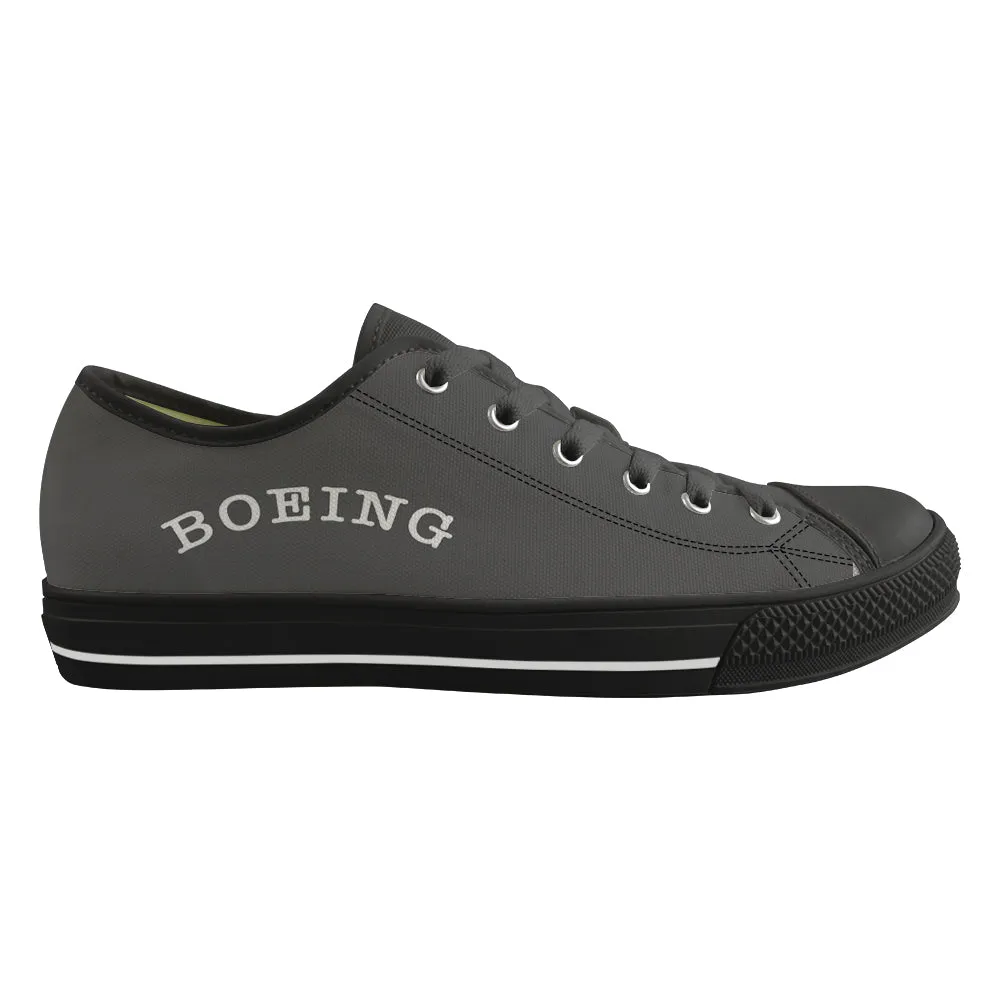 Special BOEING Text Designed Canvas Shoes (Men)