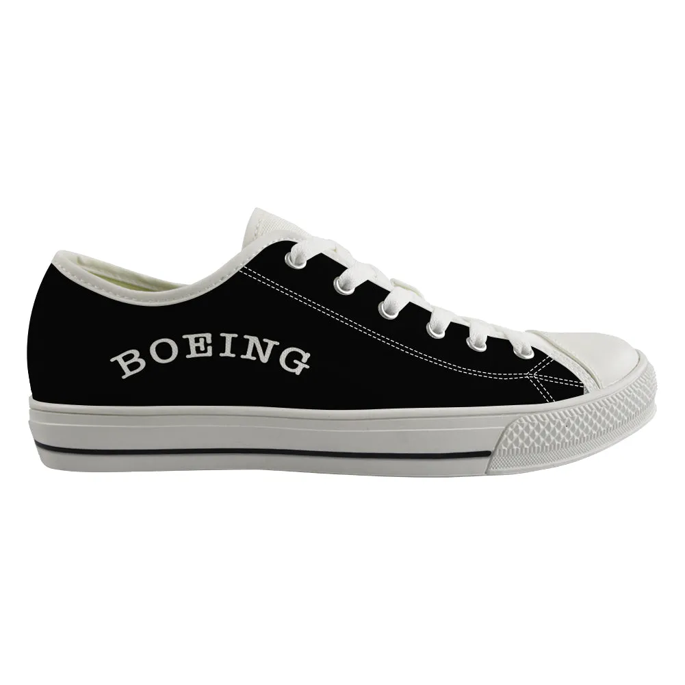 Special BOEING Text Designed Canvas Shoes (Men)