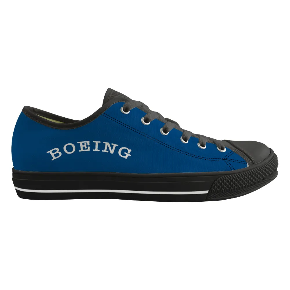 Special BOEING Text Designed Canvas Shoes (Men)