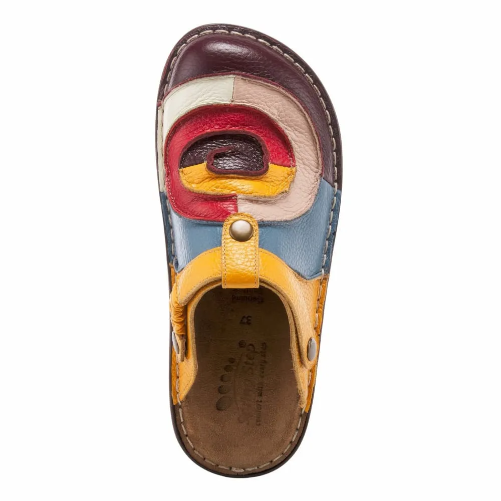 Spring Step Shoes Lollipop Women's Patchwork Multicolor Clogs