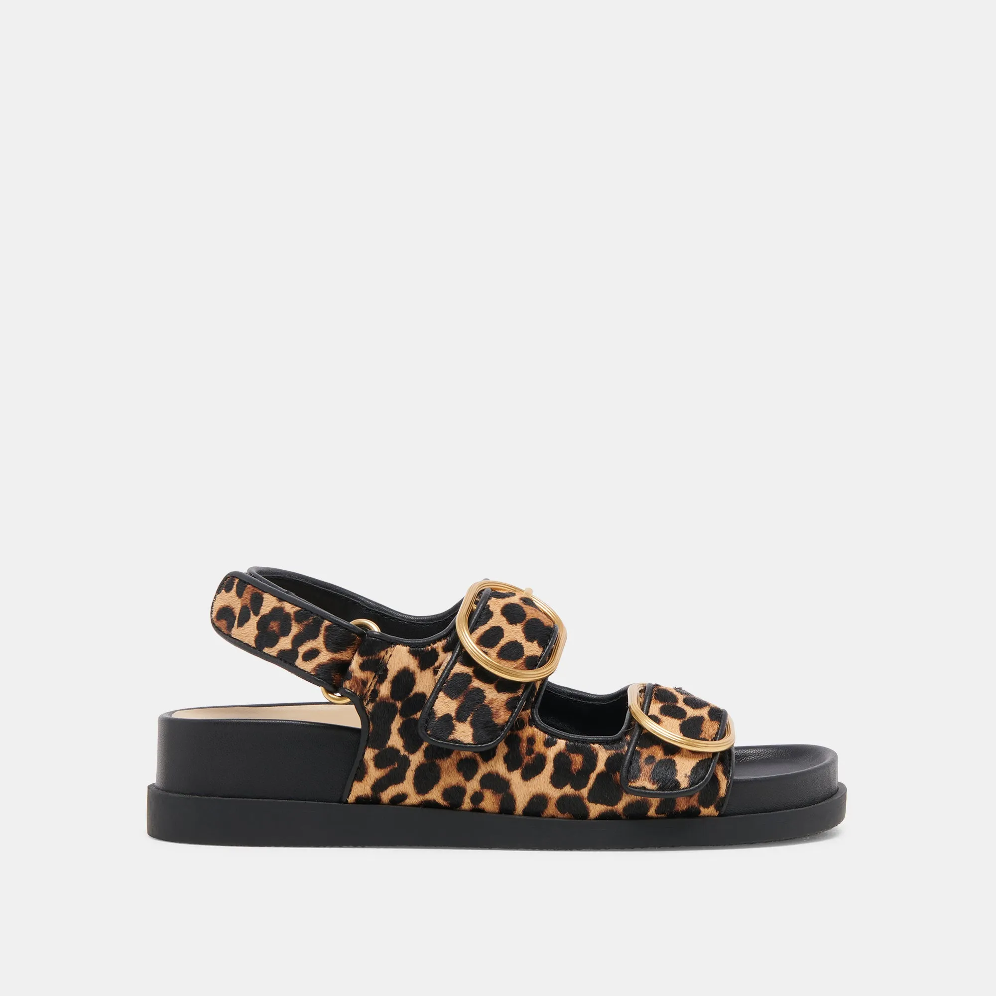 STARLA SANDALS LEOPARD BLACK CALF HAIR