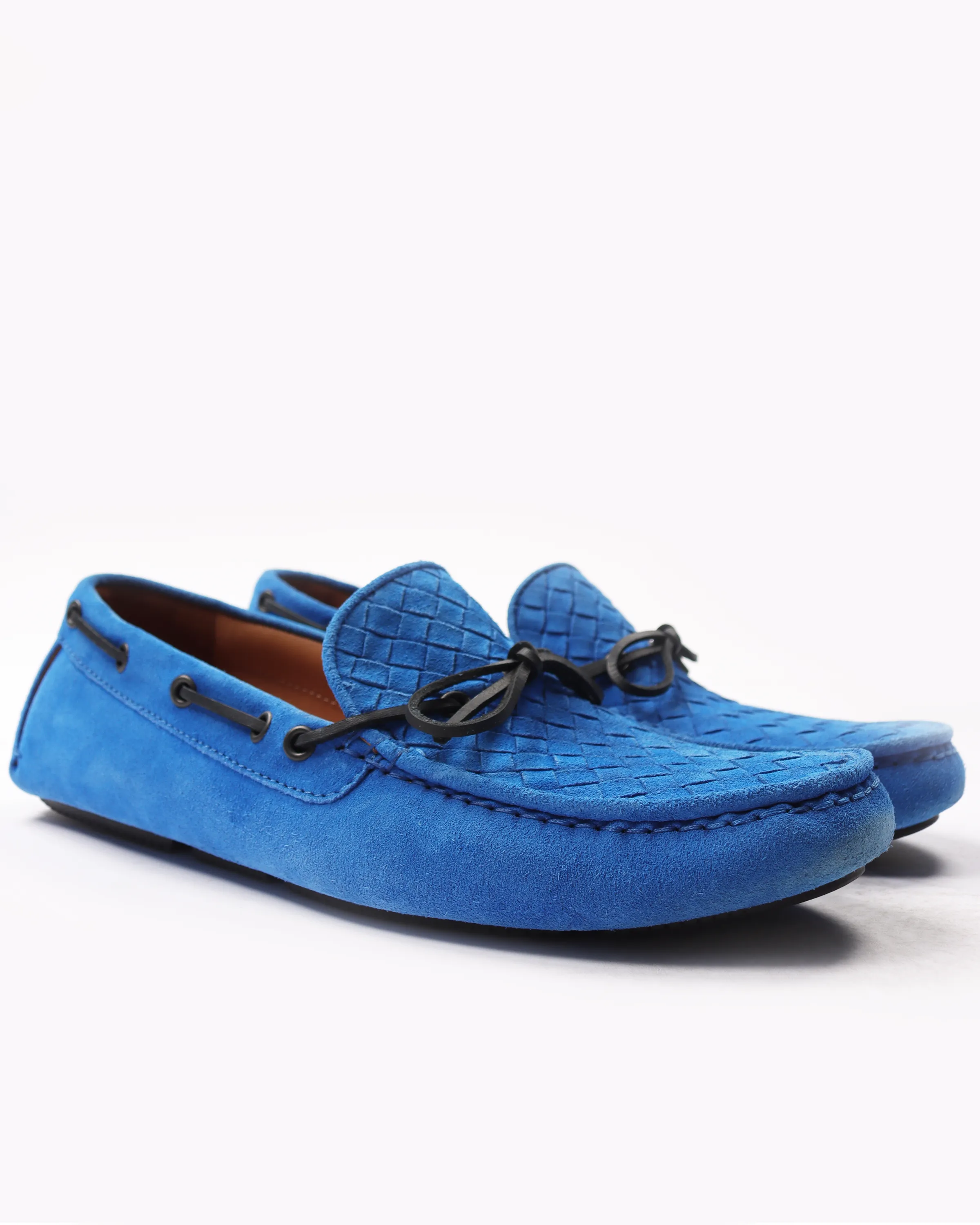 Suede Intrecciato Loafers