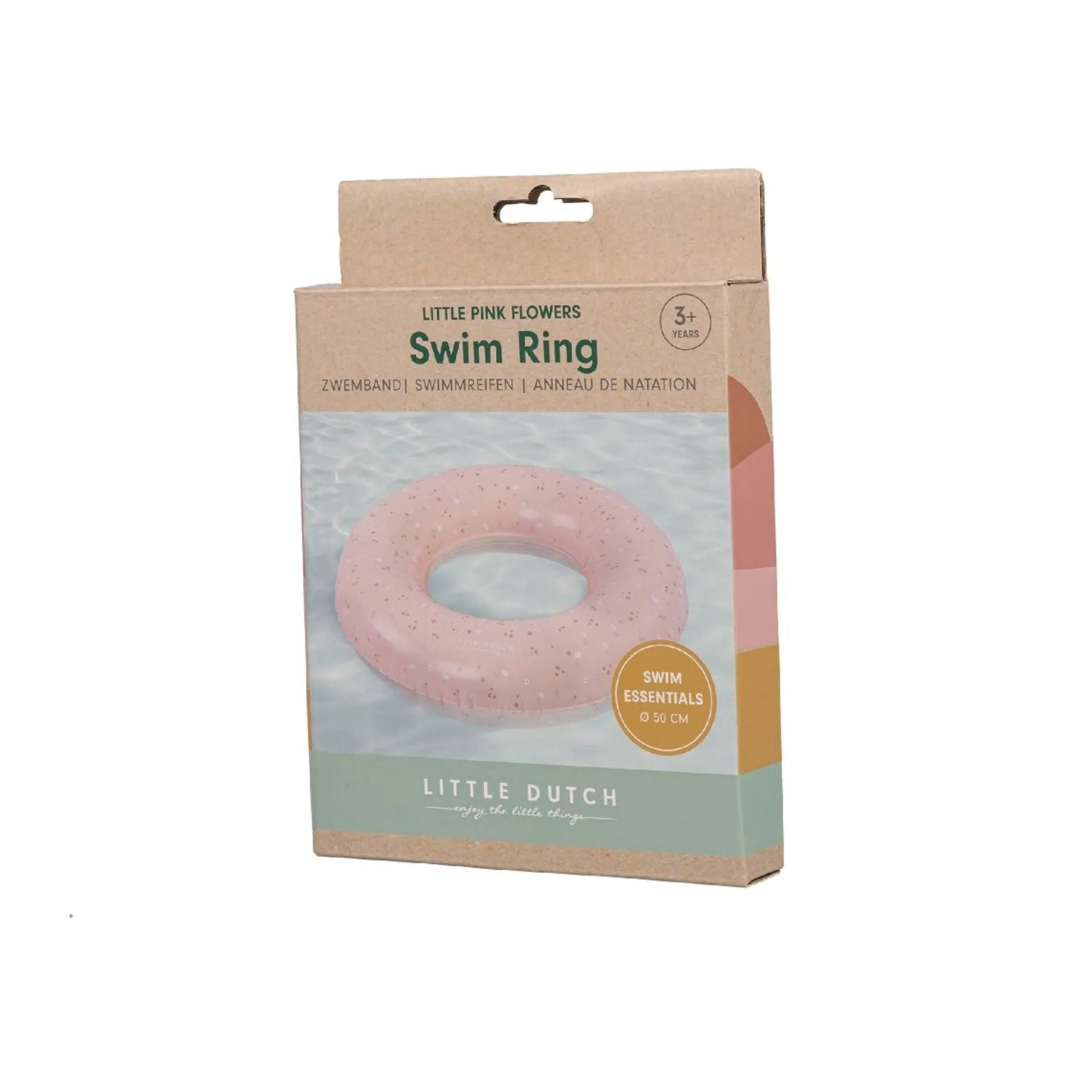 Swim Ring Pink Flowers 50 cm