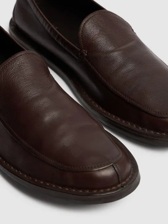 The Row   Cary leather loafers 