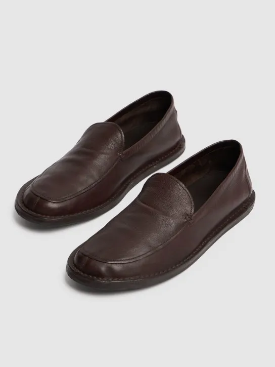 The Row   Cary leather loafers 