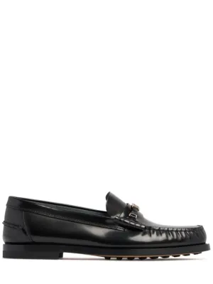 Tod&#x27;s   10mm Logo leather chain loafers 