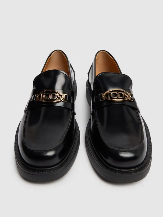 Tod&#x27;s   20mm Leather chain loafers 