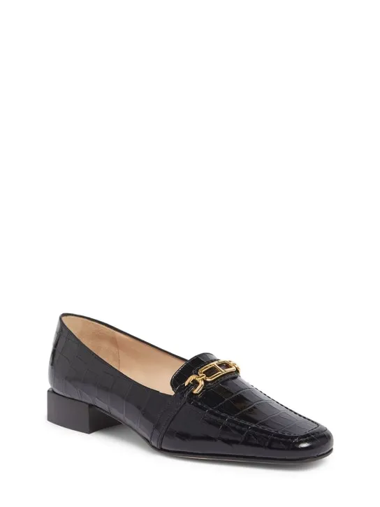 Tom Ford   25mm Whitney croc embossed loafers 