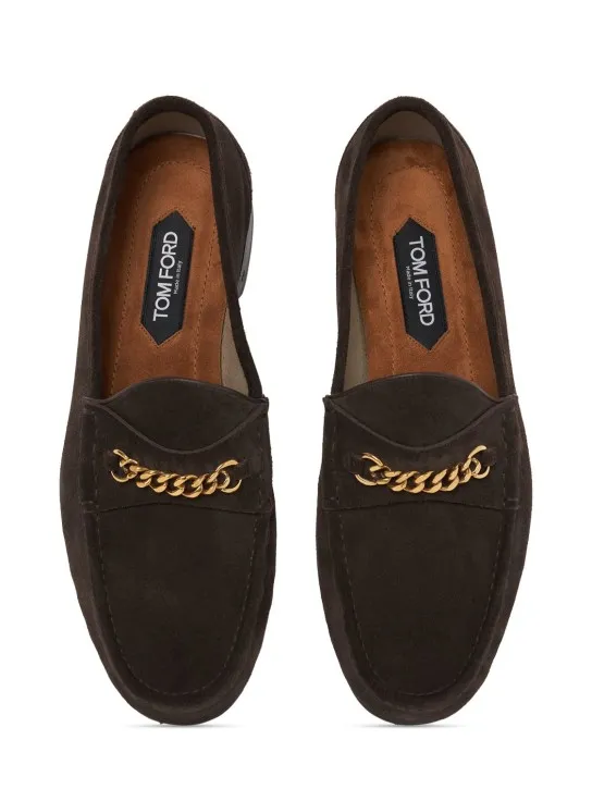 Tom Ford   York line suede loafers 