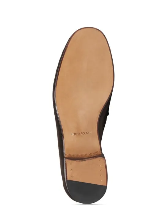 Tom Ford   York line suede loafers 