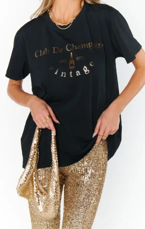 Travis Tee ~ Club De Champagne Graphic