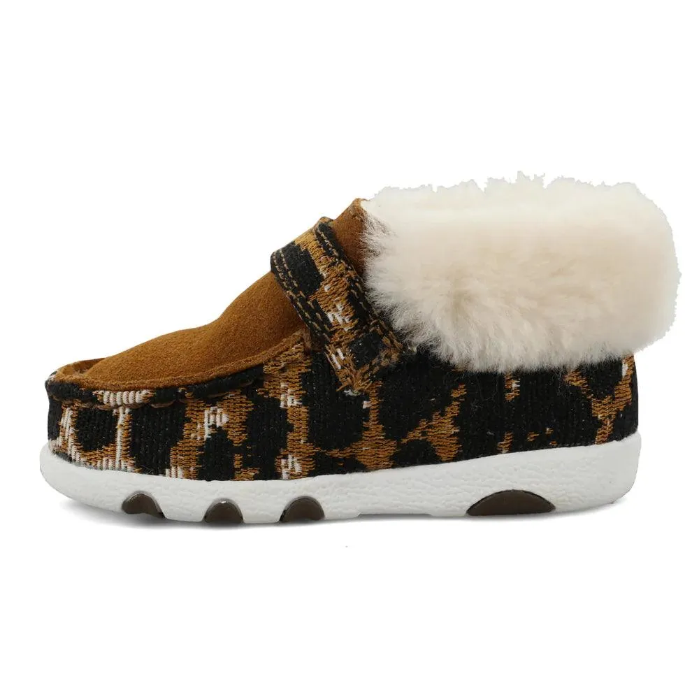 Twisted X Infant and Toddler Cheetah Print Driving Moc ICA0025