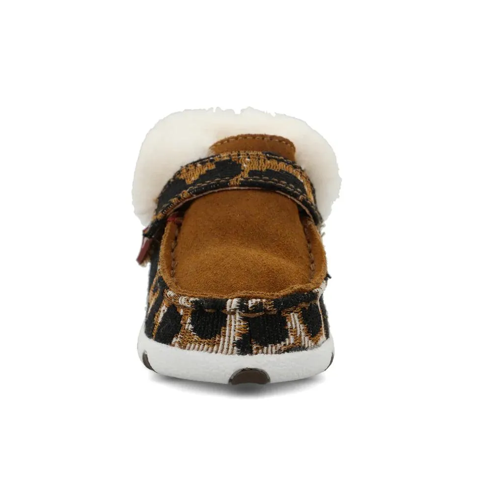 Twisted X Infant and Toddler Cheetah Print Driving Moc ICA0025