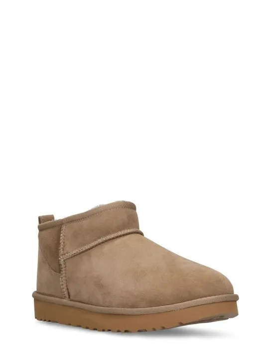 Ugg   10mm Classic Ultra Mini shearling boots 