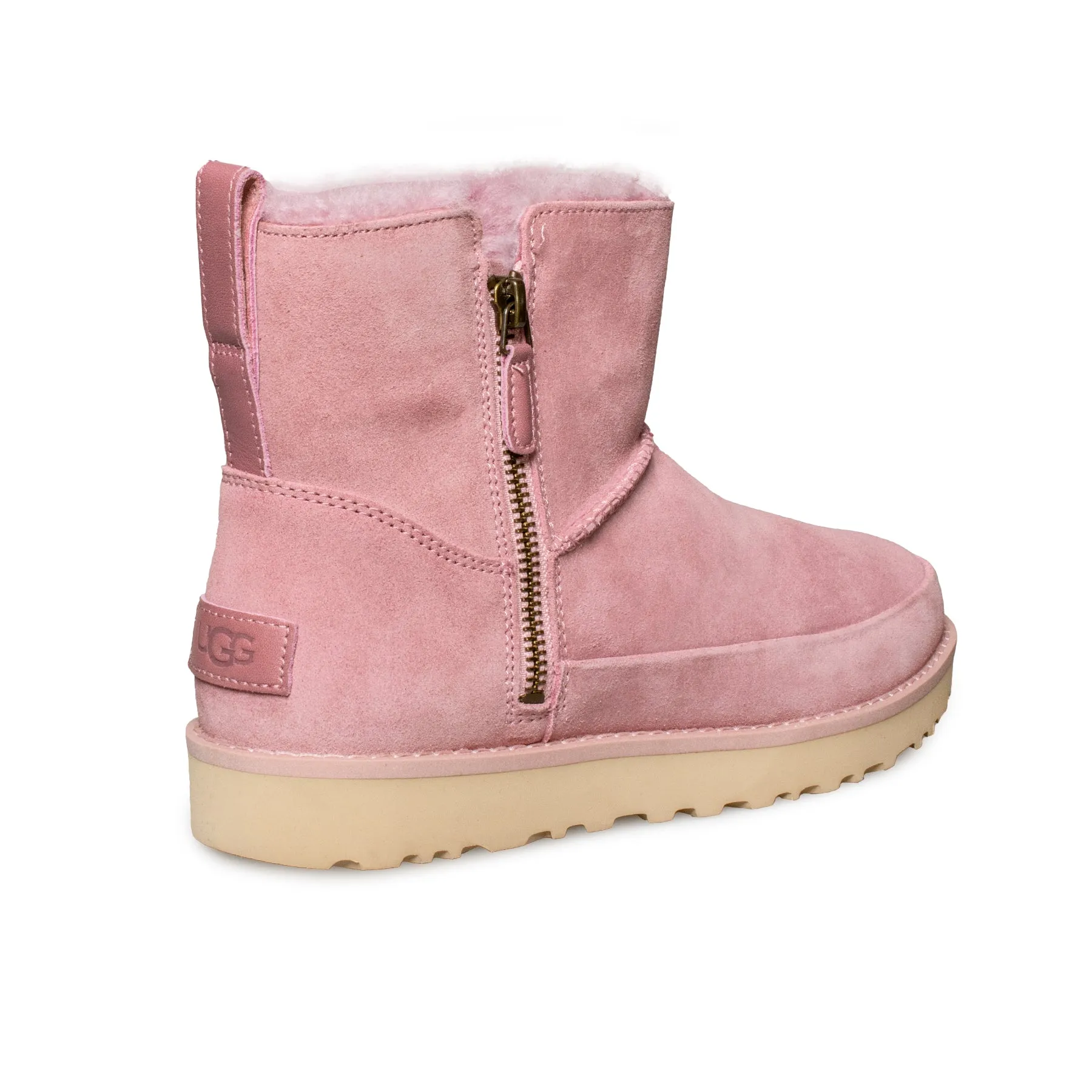 UGG Classic Zip Mini Shell Pink Boots - Women's