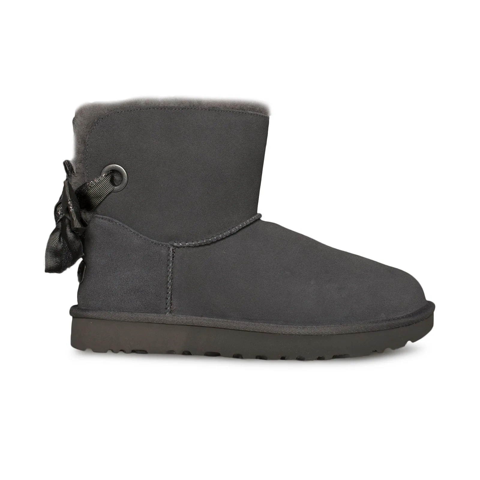 UGG Customizable Bailey Bow Mini Charcoal Boots - Women's