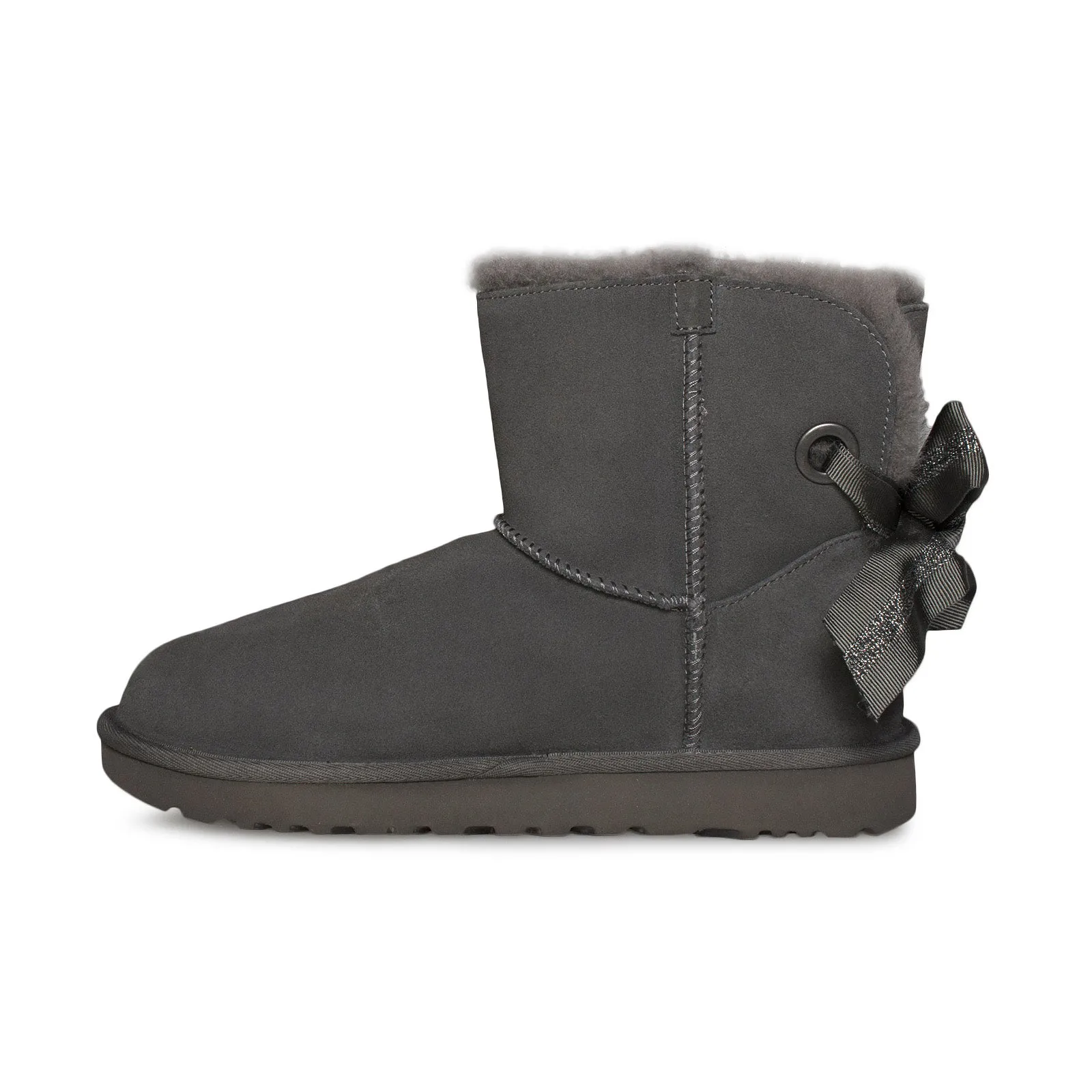 UGG Customizable Bailey Bow Mini Charcoal Boots - Women's