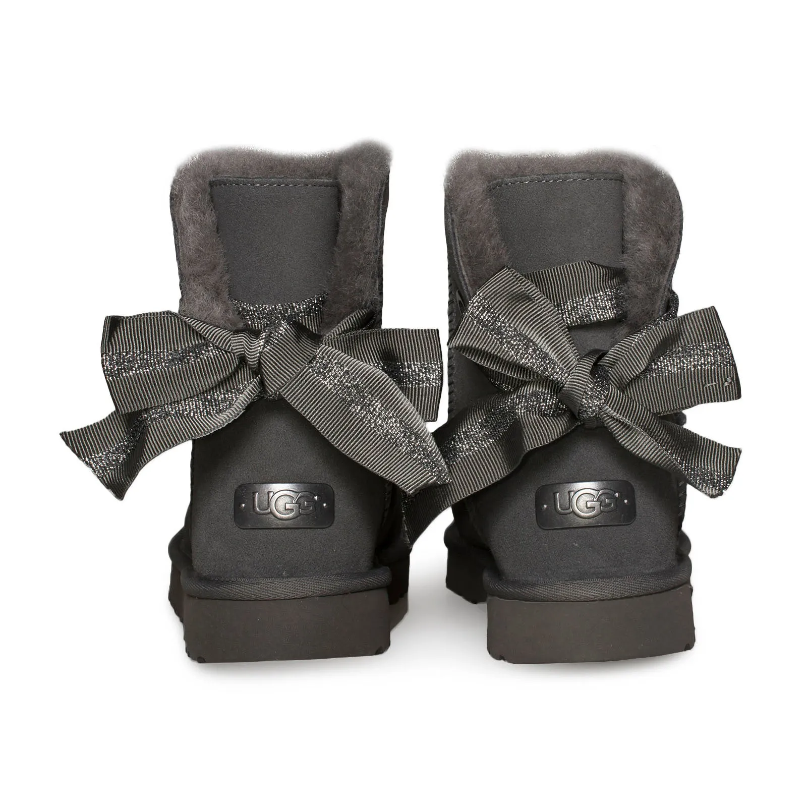 UGG Customizable Bailey Bow Mini Charcoal Boots - Women's