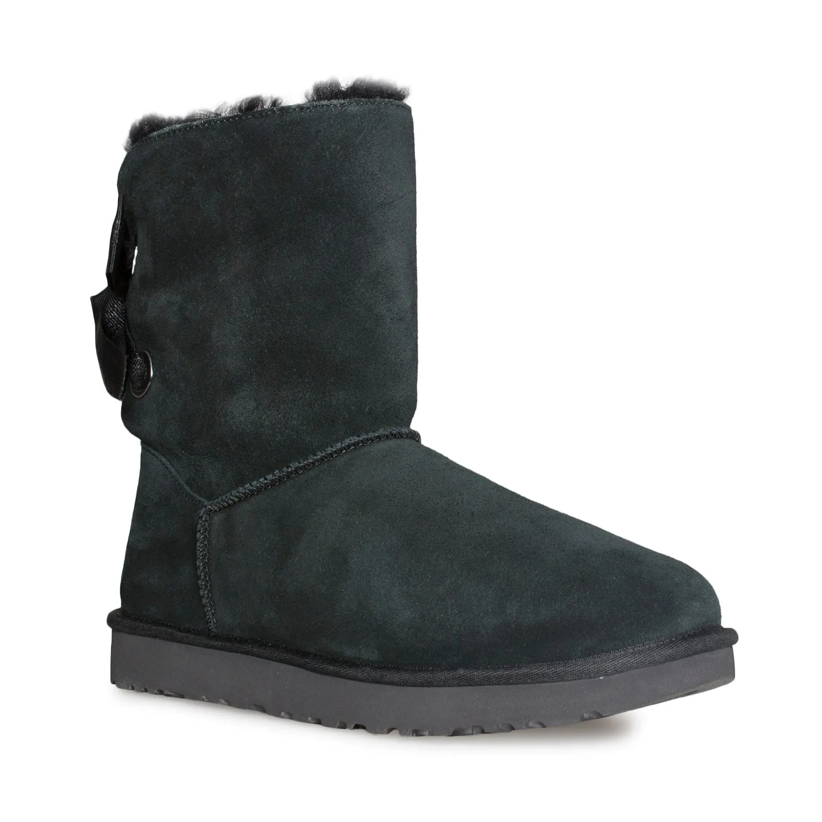 UGG Customizable Bailey Bow Short Black Boots - Women's