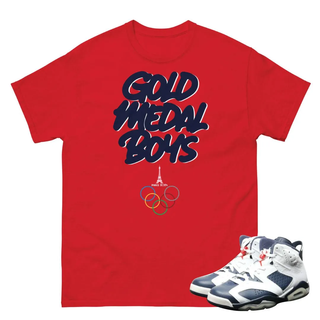 USA Basketball Gold Medal Boys Shirt Paris OlympicS Edition