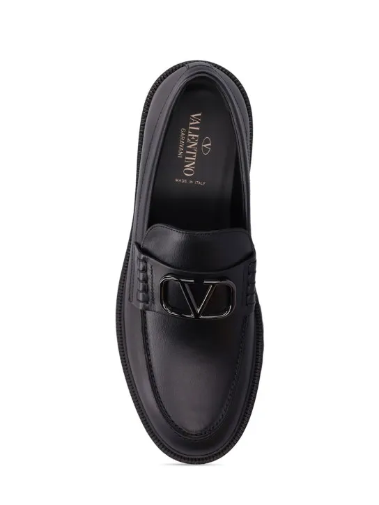 Valentino Garavani   Chainlord leather loafers 