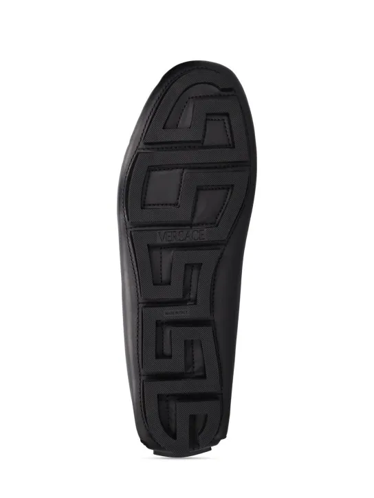 Versace   Leather medusa loafers 