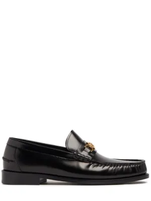 Versace   Medusa leather loafers 