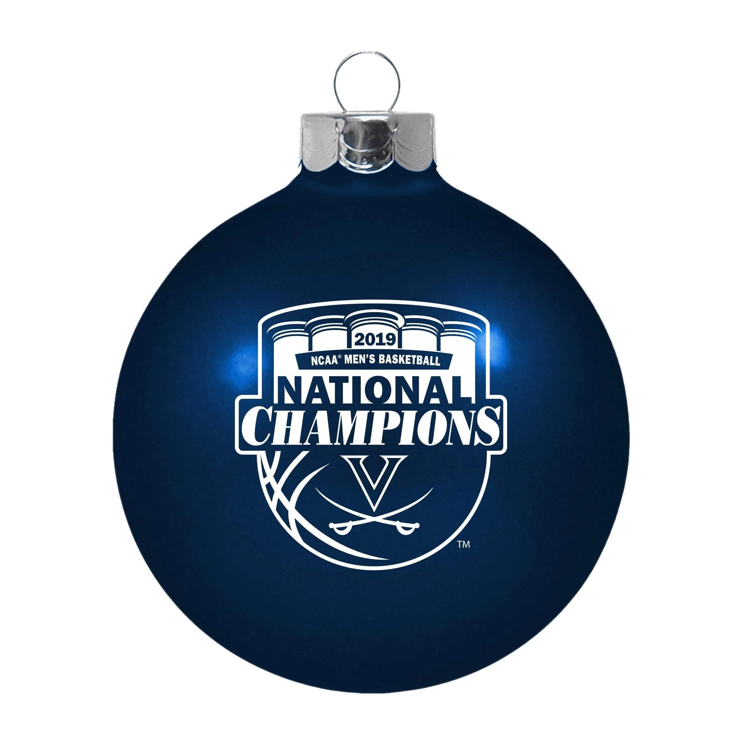 Virginia Cavaliers 2019 NCAA Basketball National Champions Glass Ball Ornament