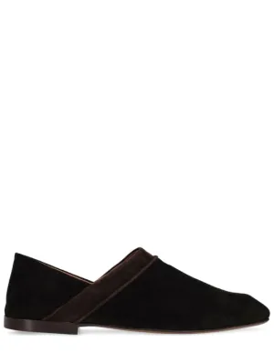 Wales Bonner   Babouche suede loafers 