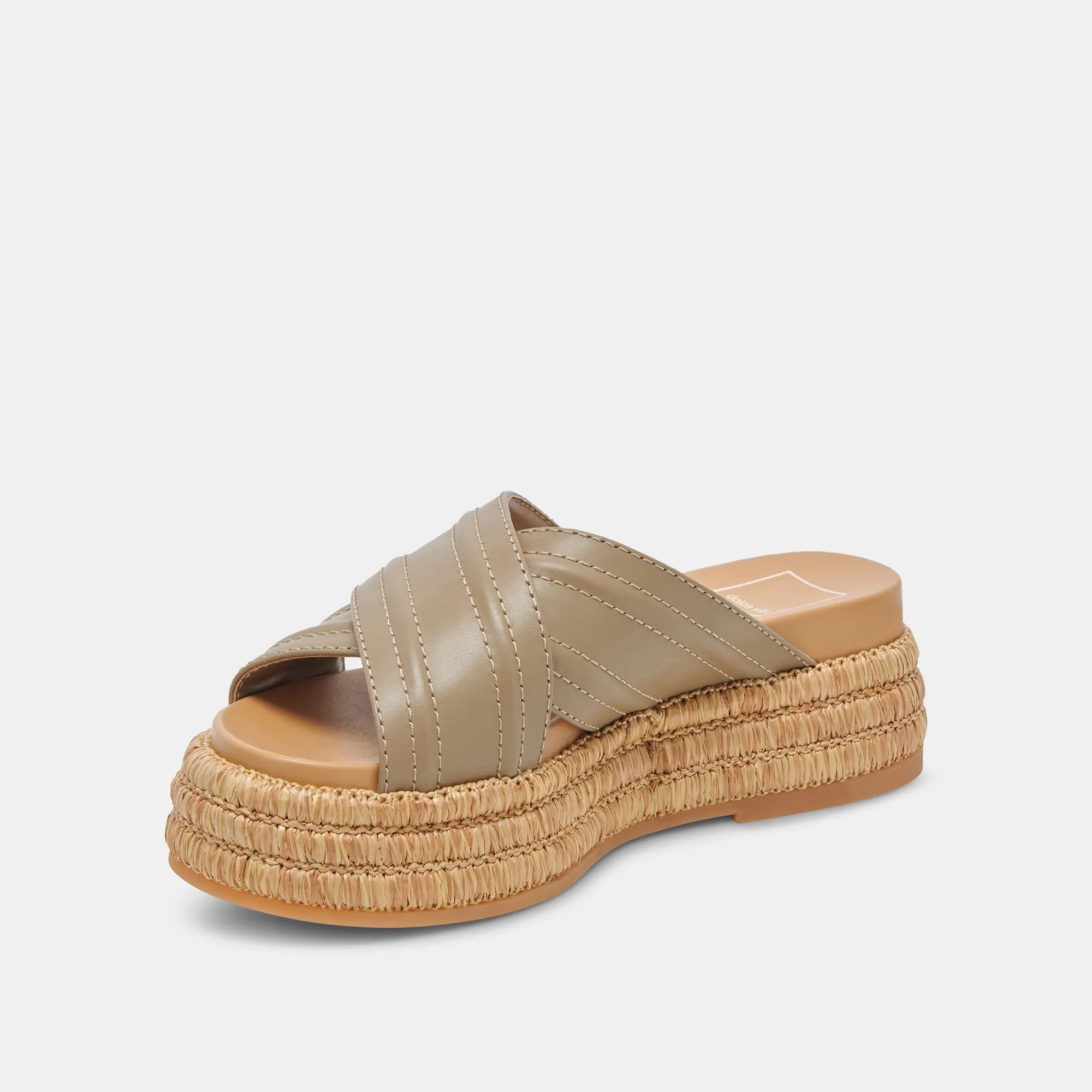 WESLEE SANDALS OLIVE LEATHER