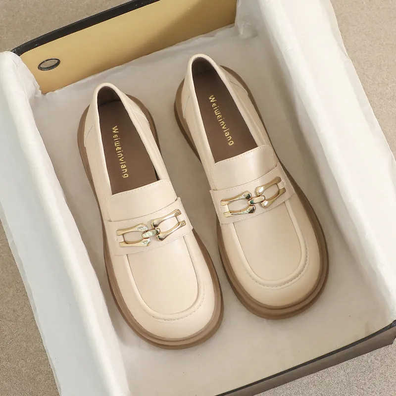 Women Casual Fashion Chain Soft Loafers