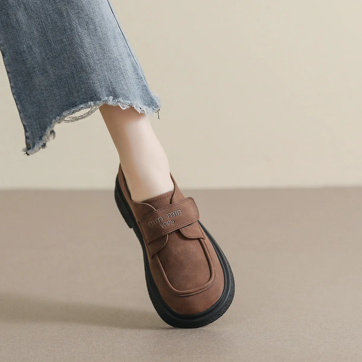 Women Minimalist Retro Casual Loafers