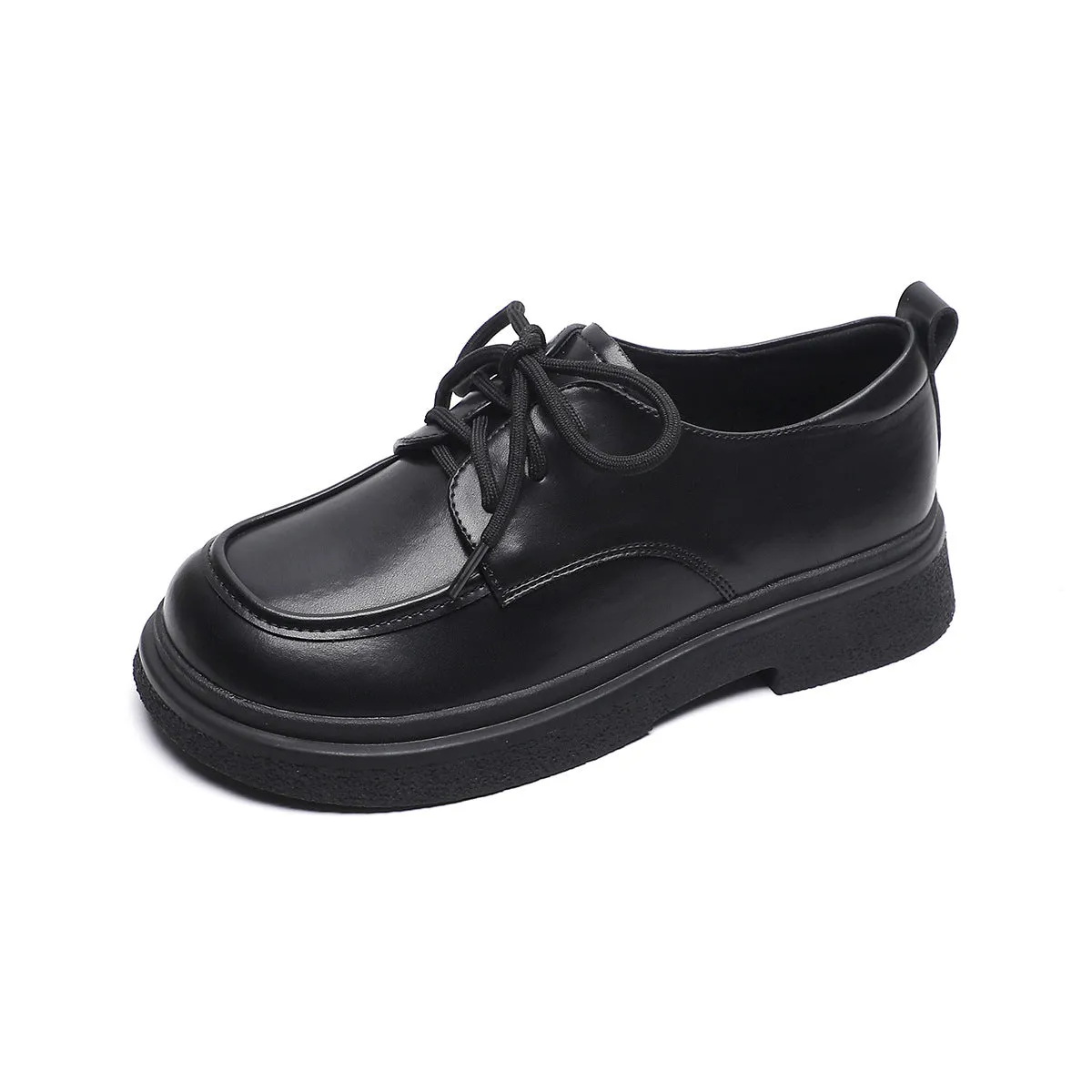 Women Minimalist Retro Lace-up Soft Loafers