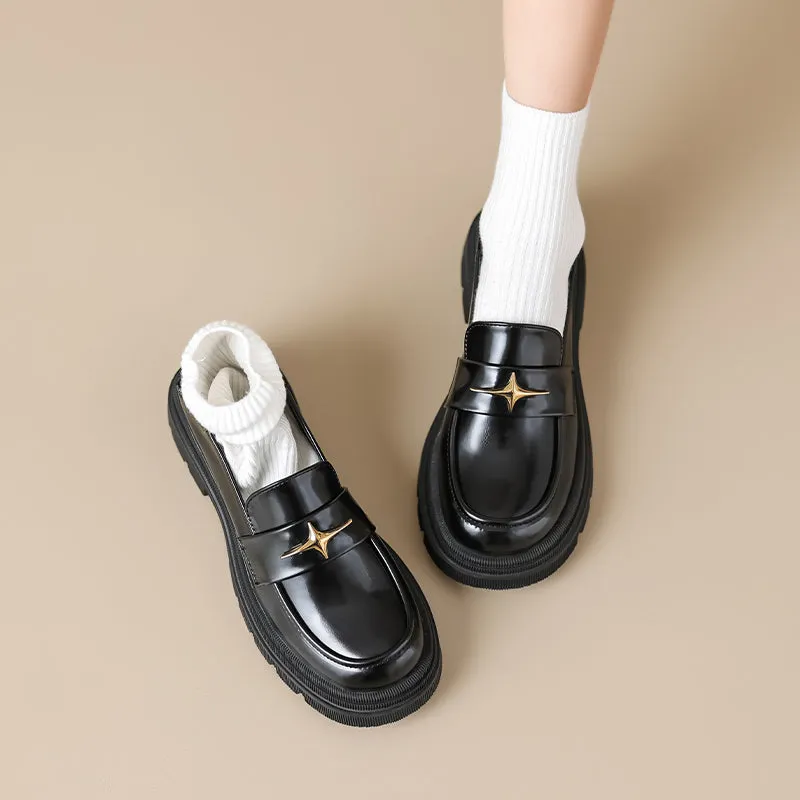 Women Retro Casual Spring Dress Loafers