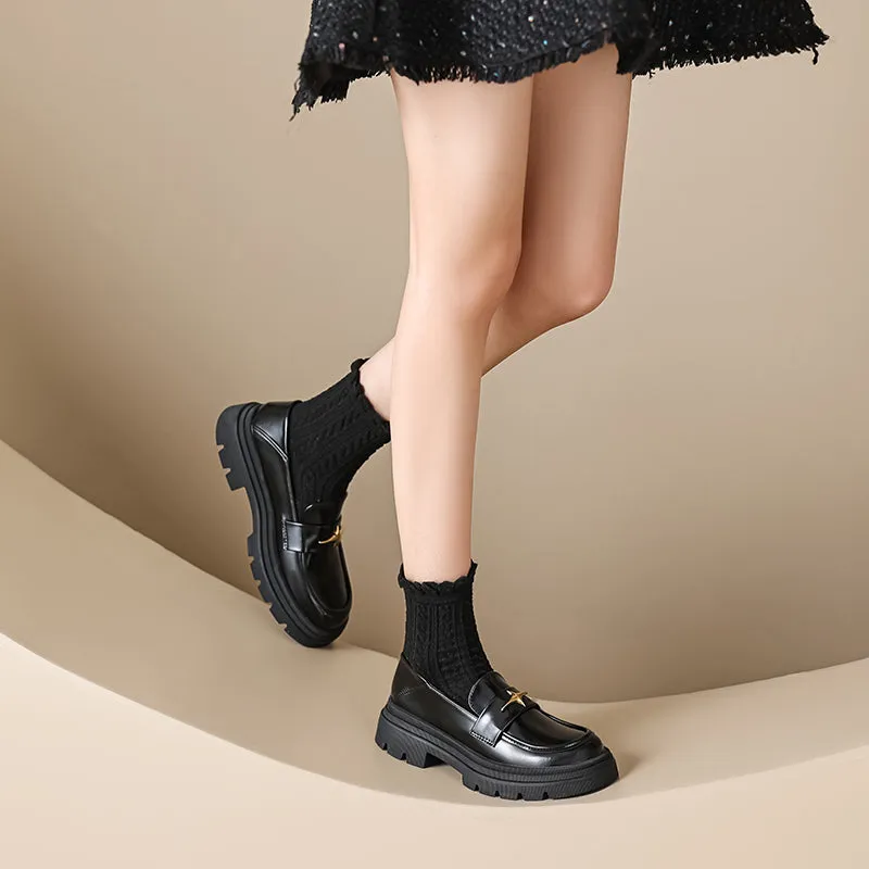 Women Retro Casual Spring Dress Loafers