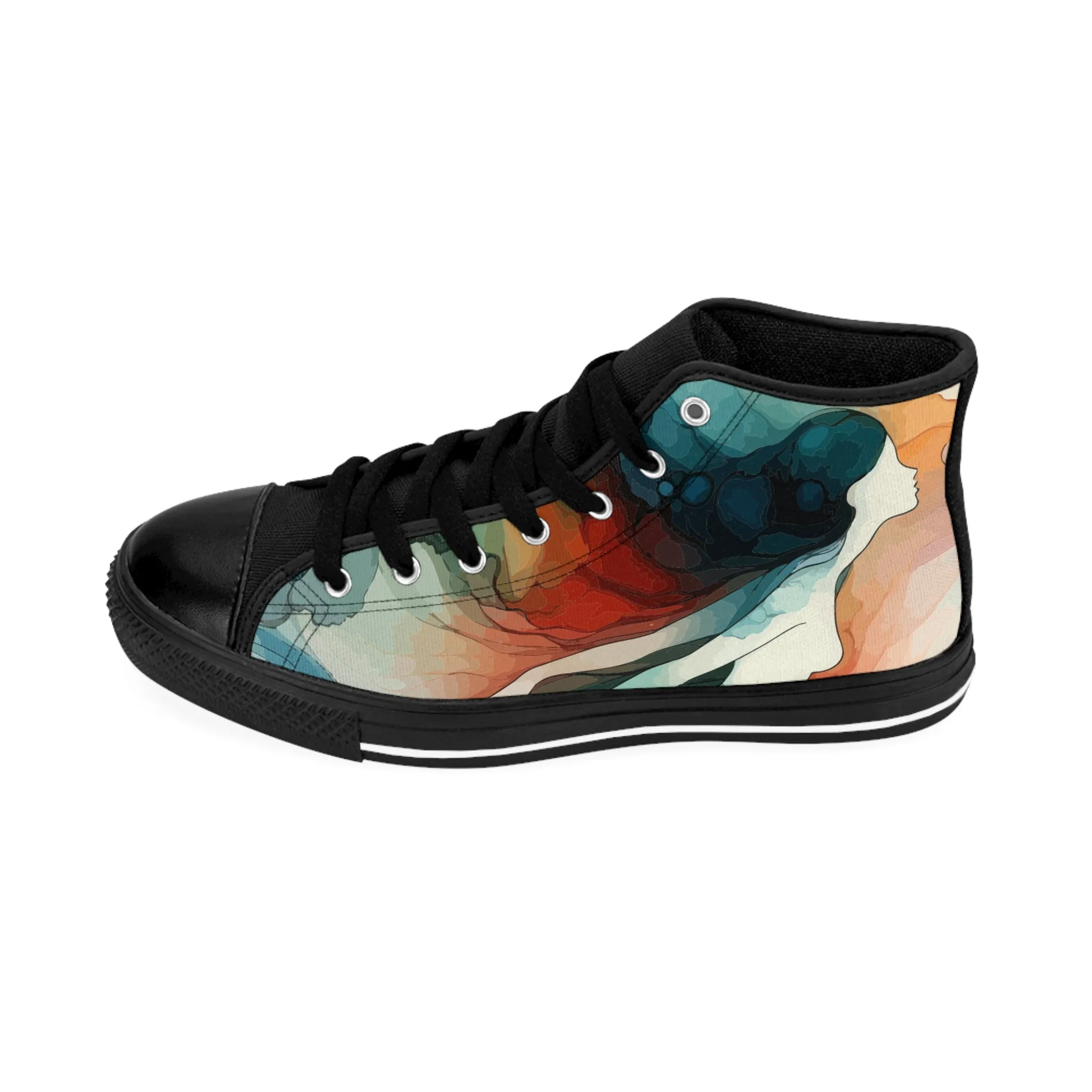 Women's Classic Sneakers - Graceful Mermaid Swim