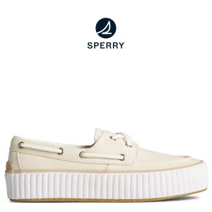 Women's Pier Wave Platform Sneakers White (STS89606)