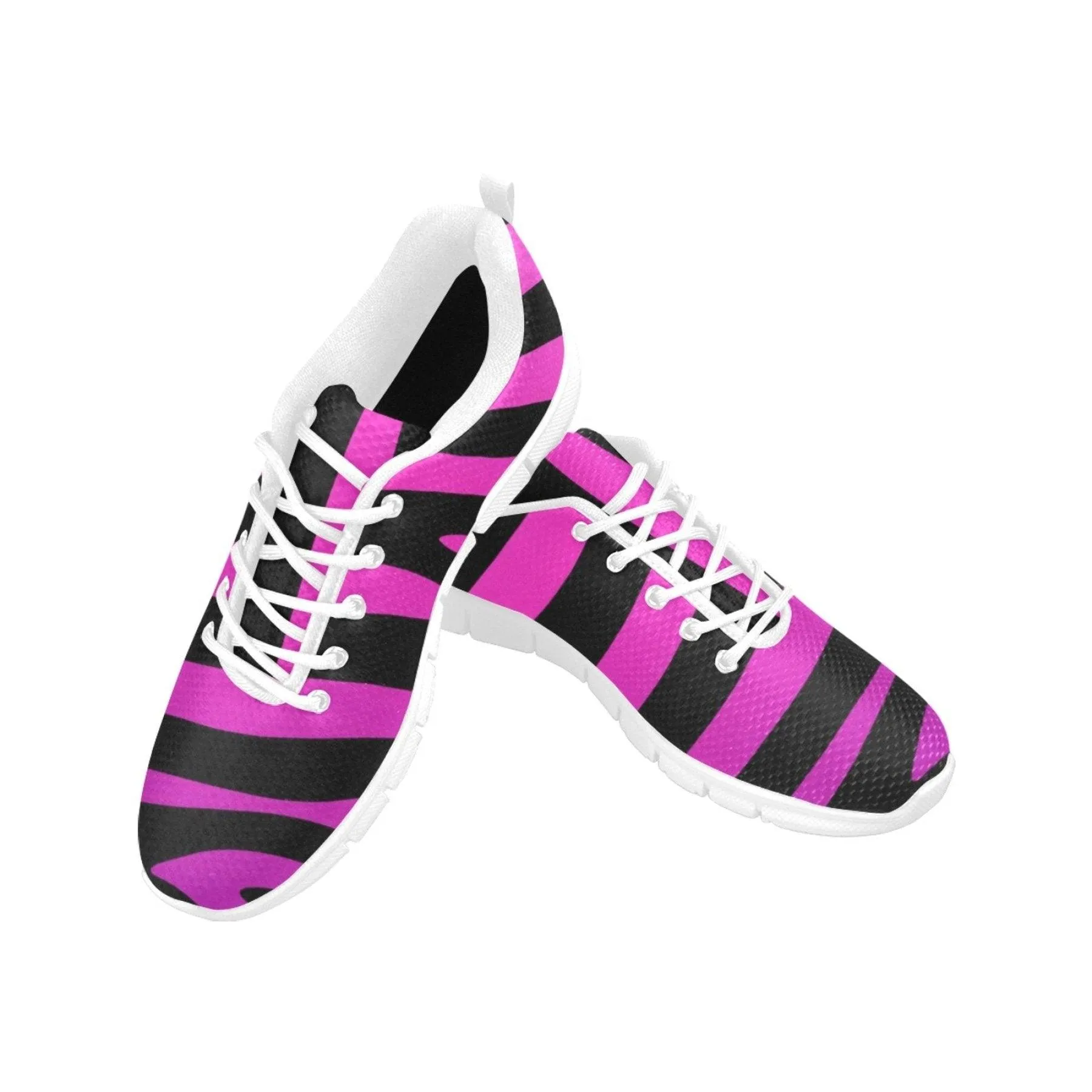 Womens Sneakers, Black Strip And Purple Running Shoes